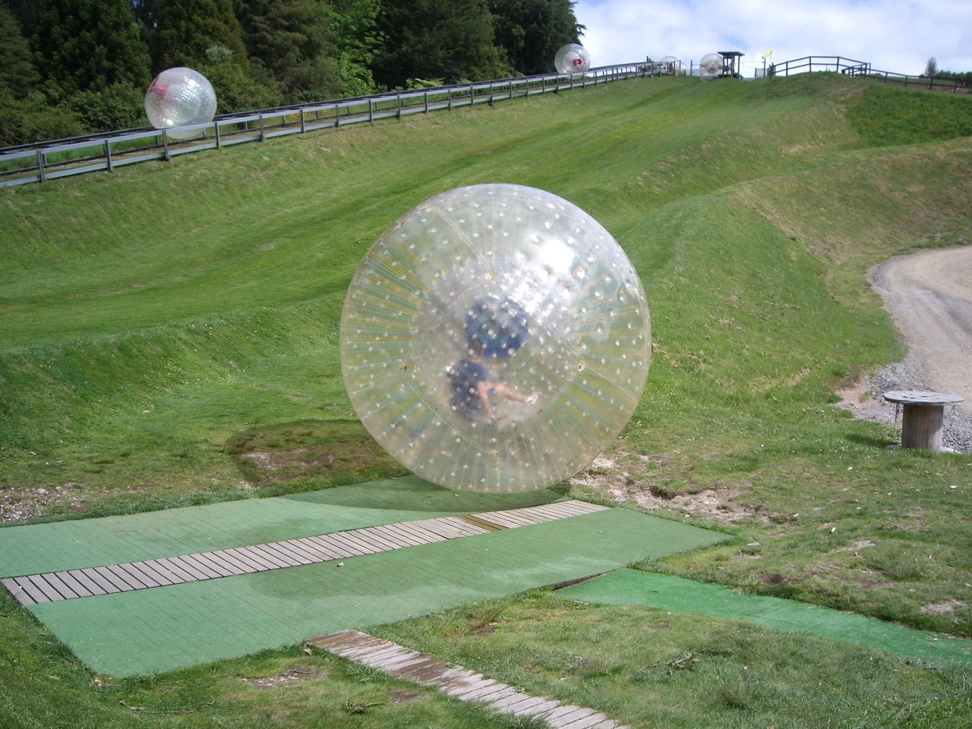 Zorbing in New Zealand